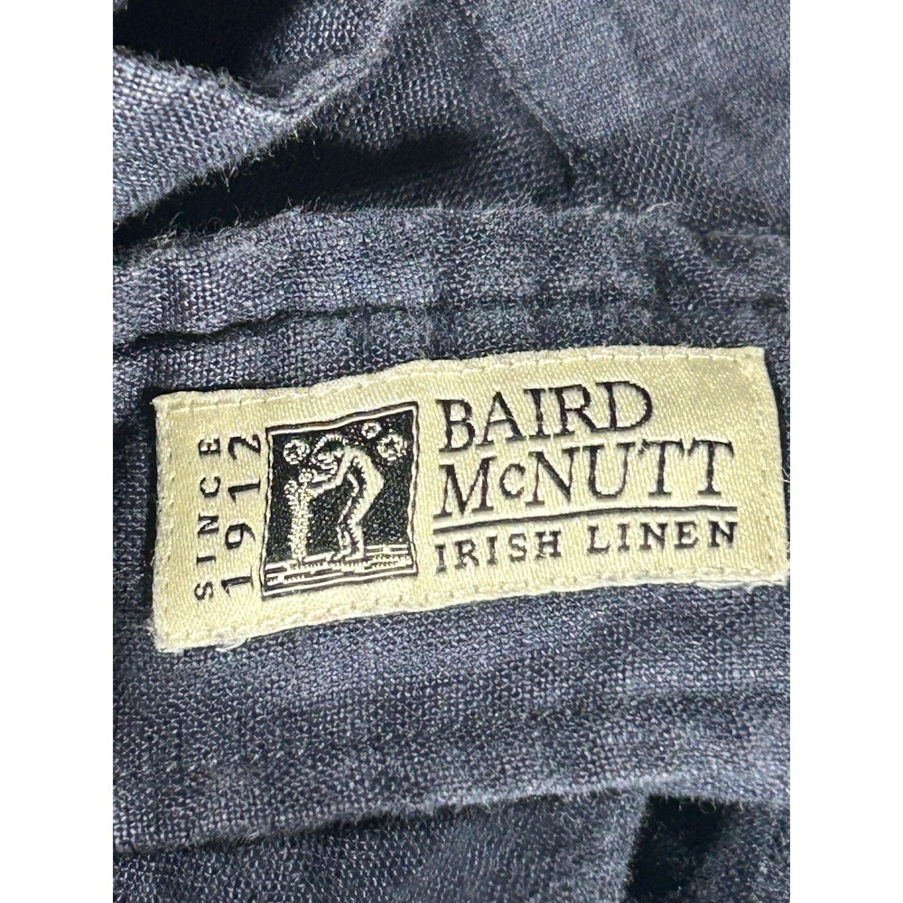Brooks Brothers Regular, Irish Linen Camp Collar Short-Sleeve Blue XL - Picture 9 of 11